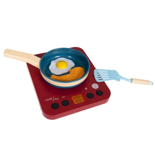 Набор игровой плита со сковородой BONDIBON, Кухня и Чистота, аксесс., на бат., BOX фото 6