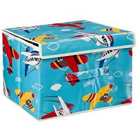 Ящик для хранения игрушек "Самолёты",  размер в сборе: 25х25х38 см, РАС 38?8?3 см