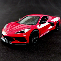 Kinsmart. Модель арт.КТ5432/3 "Corvette 2021" 1:36 (красная) инерц.