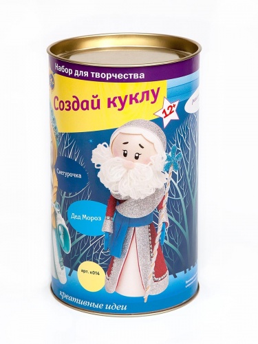 Набор для творчества ВОЛШЕБНАЯ МАСТЕРСКАЯ К014 создай куклу Дед Мороз фото 3