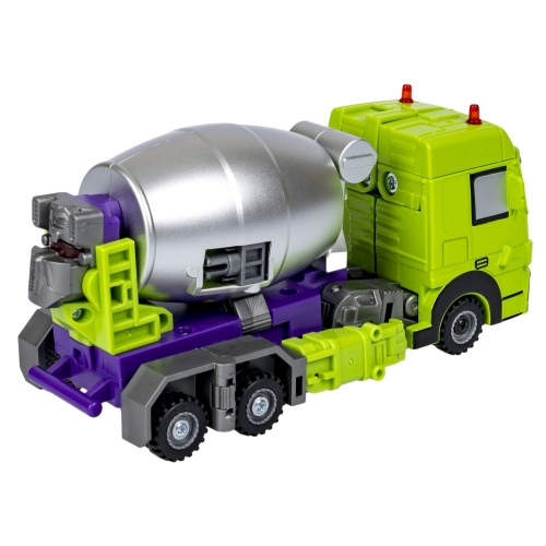 Трансформер 2в1 BONDIBOT Bondibon, робот-строит.техника (бетономешалка), BOX 28,5x23x9,5 см, цвет зелёный, арт.02. фото 6
