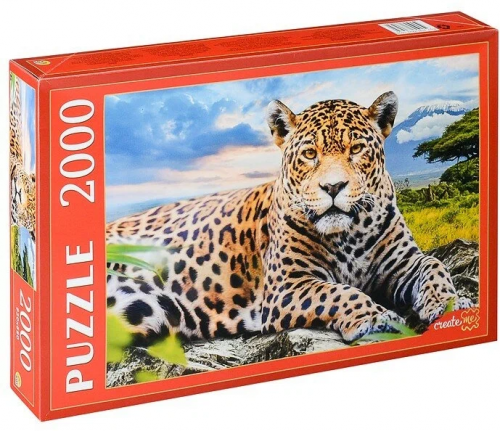 Рыжий кот. Пазлы 2000 эл. арт.3698 "Большой леопард" фото 3