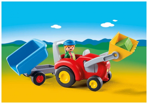 Playmobil. Конструктор арт.6964 "Tractor with Trailer" (Трактор с прицепом) фото 5