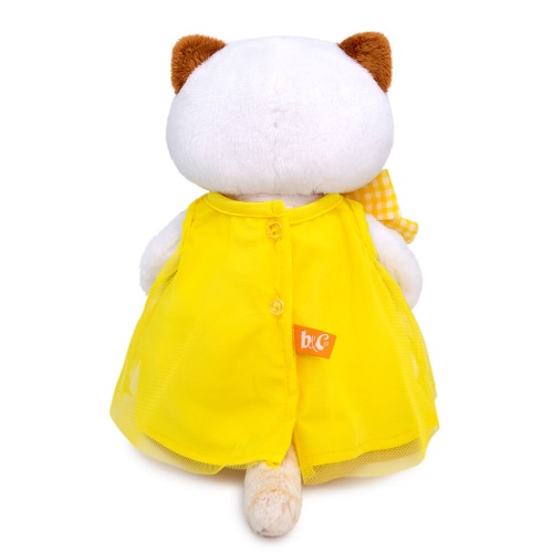 Мягкая игрушка BUDI BASA LK24-099 Ли-Ли в желтом платье с бантом 24 см фото 3