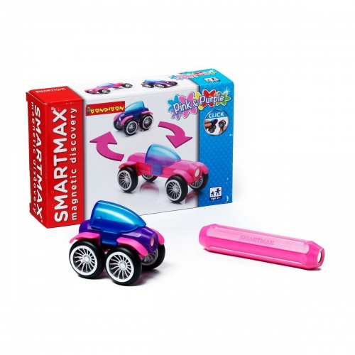 Магнитный конструктор SmartMax/ Bondibon Специальный (Special) набор: Розовый и Фиолетовый, арт.115. фото 3