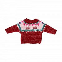 Одежда, свитер с узором "Шапочки", 42-46 см