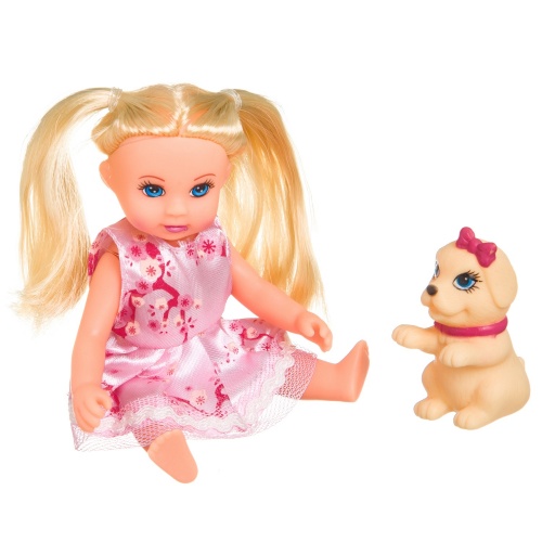 Набор игровой Bondibon, куколка OLY 13 см с  собачкой в прозрачном шаре d=11СМ, ВВ3882 фото 3