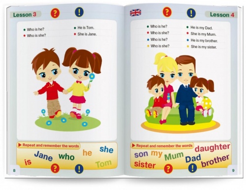 Интерактивное пособие ЗНАТОК ZP40034 Курс английского языка для маленьких детей ч.1 + словарь фото 3