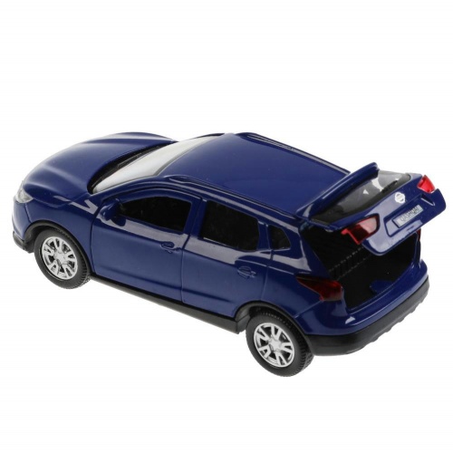 Технопарк. Модель "Nissan Qashqai" металл 12 см, двери, багаж, инерц, синий, кор.  арт.QASHQAI-BU фото 5