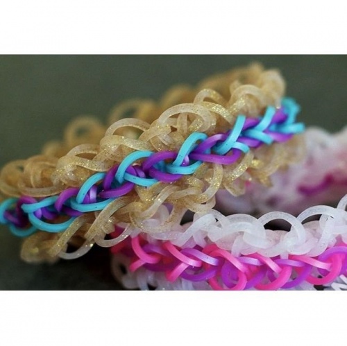 Резиночки для плетения браслетов RAINBOW LOOM, коллекция Леденцы, розовые фото 4