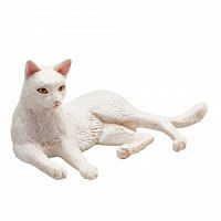 Кошка, белая (лежащая)
