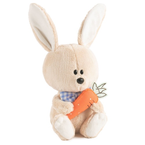 Мягкая игрушка BUDI BASA LE15-053 Заяц Антоша с морковкой 15 см фото 3