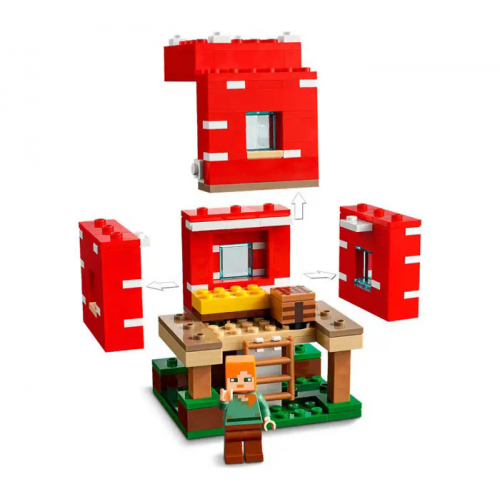 LEGO. Конструктор 21179 "Minecraft Mushroom" (Грибной дом) фото 6