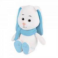 Мягкая игрушка MAXITOYS LUXURY MT-MRT02222-3-20 Зайка Снежок в шарфе 20 см