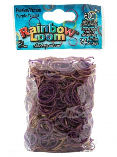 Резиночки для плетения браслетов RAINBOW LOOM, Персидская коллекция - фиолетовый фото 2