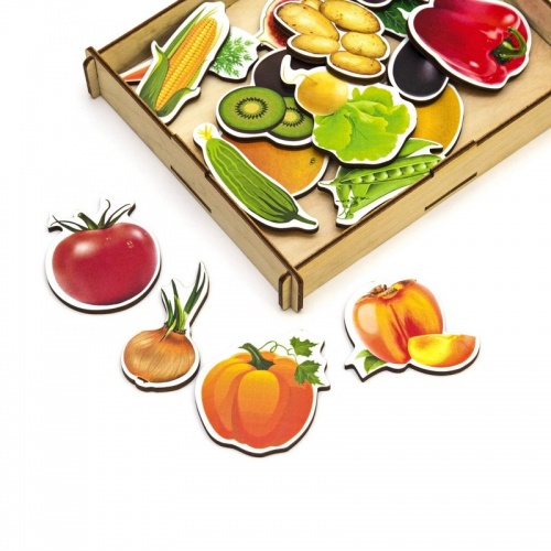 Набор WOODLANDTOYS 111401 Овощи, фрукты, ягоды (дер.коробка) фото 8