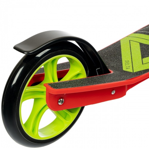 Самокат детский BONDIBON DELTA сталь+пластик, нескладной, колеса PU 200*180мм, зеленый фото 8
