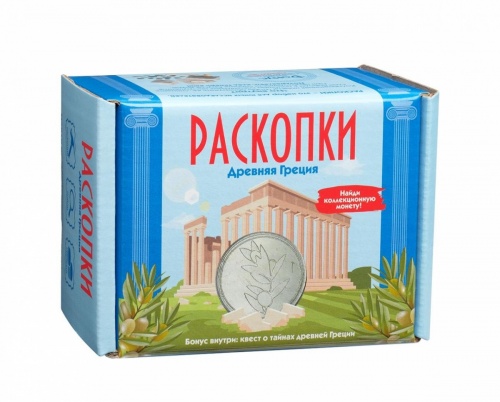 Набор РАСКОПКИ DIG-22 Древняя Греция с монетой фото 2