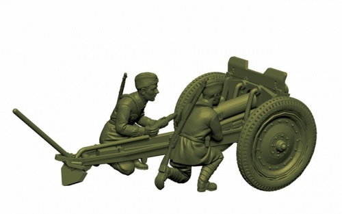 6145 Советская 76-мм полковая пушка фото 7