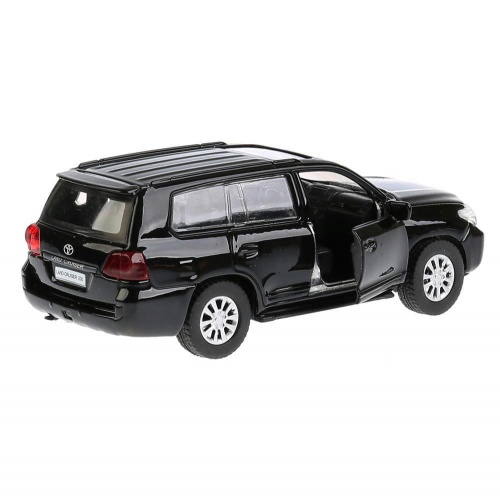 Технопарк. Модель "Toyota Land Cruiser" металл длина 12,5 см, двери, инерц, черный, арт.CRUISER-BK фото 5