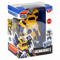 Трансформер 2в1 BONDIBOT Bondibon робот-автобус, цвет жёлтый, BOX 21,8х17,5х9,7см