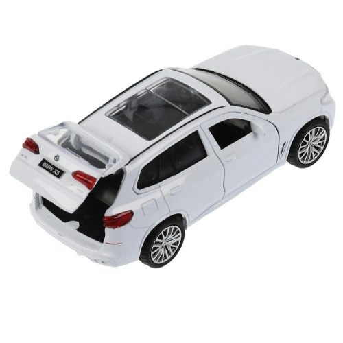 Технопарк. Модель "BMW X5 M-Sport" 12 см, металл двери, багаж, бел, кор. арт.X5-12-WH фото 5