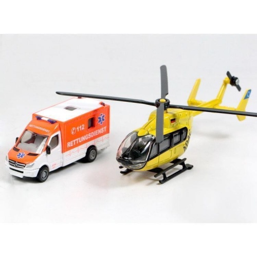 Набор скорая помощь: машина и вертолет (1:87) фото 2