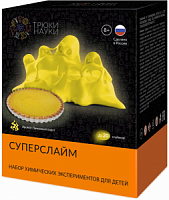 Z127 Набор химических эскпериментов для детей "Суперслайм" лимонный пирог 133*107*87 мм /  120 г.