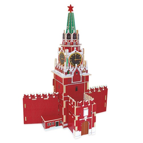 Деревянный пазл ГЕОДОМ 4894 Кремль. Спасская башня 3D фото 3