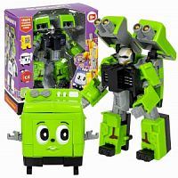 Трансформер 2в1 BONDIBOT Bondibon робот-стиральная машинка, цвет зелёный, BOX 20х18х7см