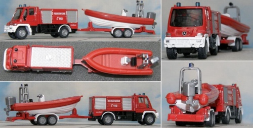 Пожарная машина Siku с катером фото 6