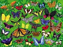 Пазл, 300 дет., Бабочки ,"36 Животных"