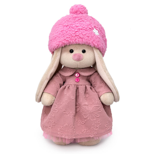 Зайка Ми в платье и меховой шапке (большой)  32 фото 2