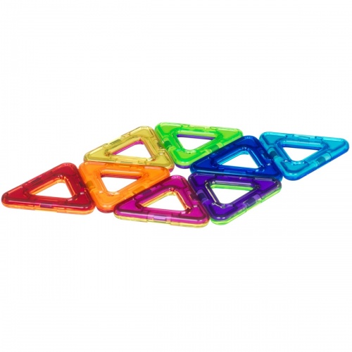 Магнитный конструктор МАГНИТОФОРМЫ Bondibon, 8 треугольников, CRD 26x17х3 см, арт.JH8842D. фото 3