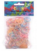 Резиночки для плетения браслетов RAINBOW LOOM Блестящие микс