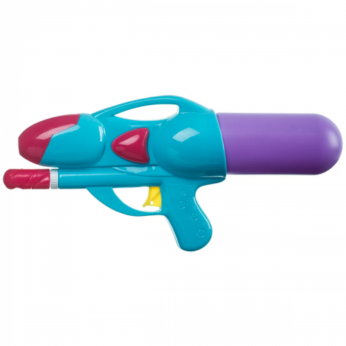 Водный пистолет с помпой Bondibon "Наше Лето", РАС 37х18,3х6,5 см, 2 вида розовый/голубой, арт.6311. фото 3