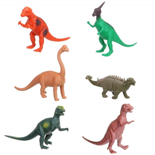Набор животных BONDIBON "Ребятам о Зверятах", динозавры, 6 видов, 10-13", D/B 12 шт. фото 3