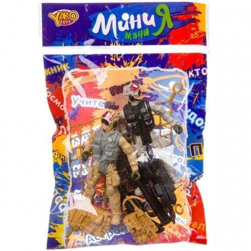 Набор игр.военный с 2 спецназовцами и собакой, серия МиниМаниЯ, РАС 15х23 см, арт.M7596-5. фото 2