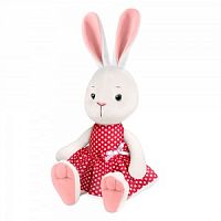Мягкая игрушка MAXITOYS LUXURY MT-MRT02225-4-20 Крольчиха Молли в красном платье 20 см