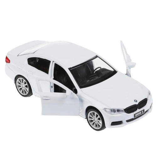 Технопарк. Модель "BMW 5-ER M-Sport Sedan" 12 см, металл двери, багаж, бел, кор.  арт.5ER-12-WH фото 3