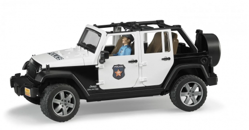 Bruder 02526 "Внедорожник Jeep Wrangler Unlimited Rubicon Полиция" с фигуркой (фикс. цена) фото 2