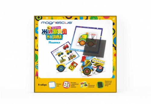 Мозаика магнитная MAGNETICUS MK-002 Машинки фото 4