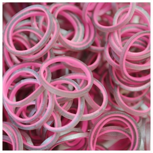 Резиночки для плетения браслетов RAINBOW LOOM, коллекция Средневековье, розовые фото 2
