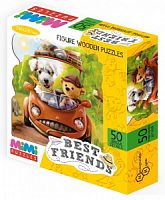 MIMI Puzzles Фигурный деревянный пазл "BEST FRIENDS" арт.8418 /36 (мрц 499 руб)