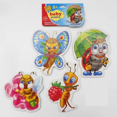 VladiToys. Мягкие пазлы (Baby puzzle) арт.VT1106-06 "Забавные насекомые" /100 в пакете фото 5