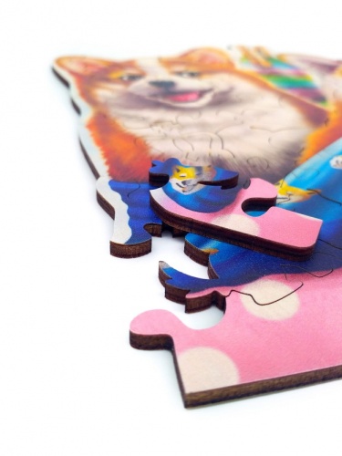 MIMI Puzzles Фигурный деревянный пазл "DOGS IN THE SOCKS" арт.8419 /36 (мрц 499 руб) фото 4
