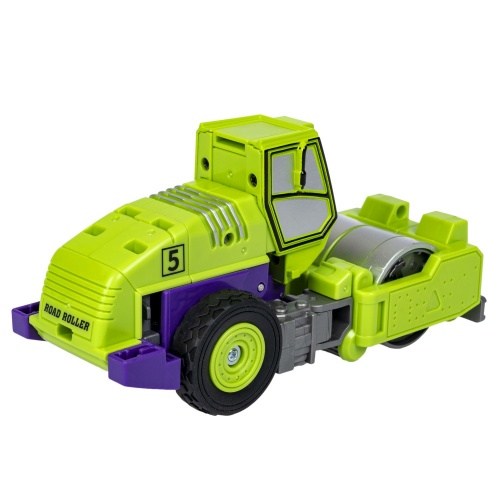 Трансформер 2в1 BONDIBOT Bondibon, робот-строит.техника ( дорожный каток), BOX 28,5x23x9,5 см,цвет зелёный, арт.05. фото 6