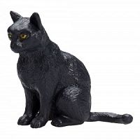Кошка, черная (сидящая)