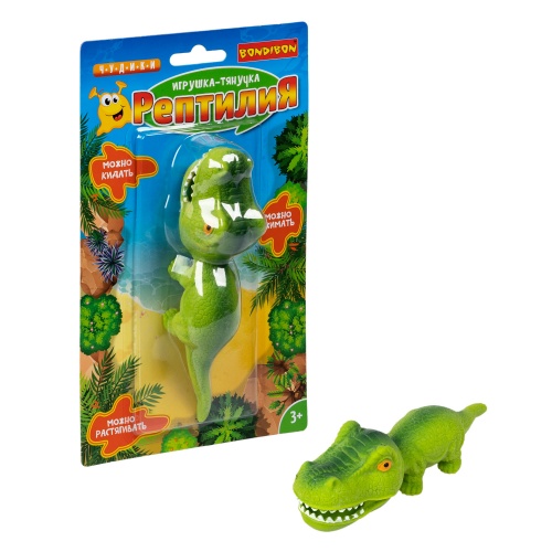 Игрушка-тянучка Bondibon, динозавр, Blister фото 2