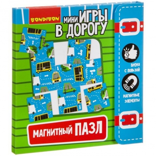 Компактные развивающие игры в дорогу  МАГНИТНЫЙ ПАЗЛ 5+, арт. ВВ3561 фото 2